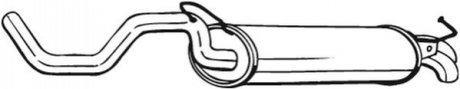 278-145 BOSAL Задній. глушник,випускна сист.
