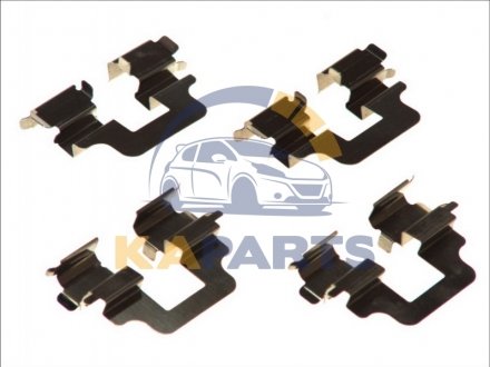 109-1712 QUICK BRAKE Монтажний компл.,гальм.колодки