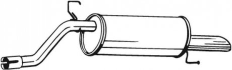 185-313 BOSAL Задній. глушник,випускна сист.