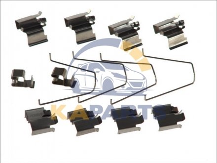 109-1651 QUICK BRAKE Комплект прижимних планок гальмівного супорту