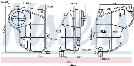 996244 NISSENS Розширювальний бак охолодження