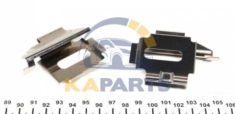 109-1282 QUICK BRAKE Монтажний компл.,гальм.колодки