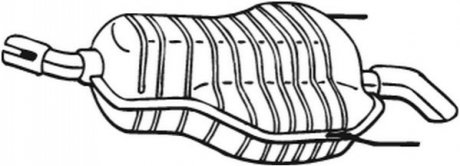 185-647 BOSAL Задній. глушник,випускна сист.