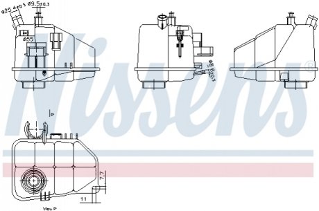 996264 NISSENS Розширювальний бак охлаждения