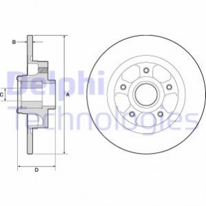 BG9132RS Delphi Гальмівний диск з підшипником