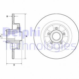 BG9133RS Delphi Диск гальмівний