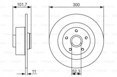 0 986 479 573 BOSCH Гальмівний диск з підшипником