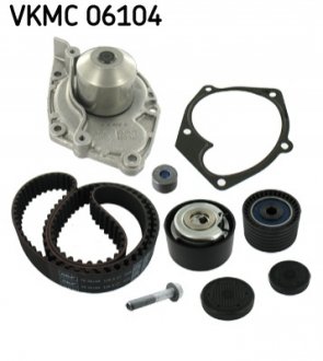 VKMC 06104 SKF Комплект ГРМ, ремень+ролик+помпа