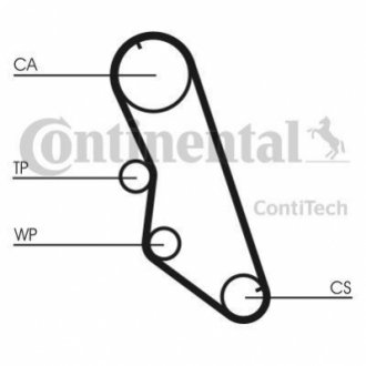 CT754WP1 Contitech Комплект ГРМ, ремень+ролик+помпа