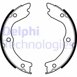 LS2038 Delphi Тормозные колодки, барабанные