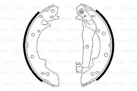 0 986 487 013 BOSCH Колодки тормозные