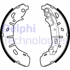 LS2050 Delphi Тормозные колодки, барабанные