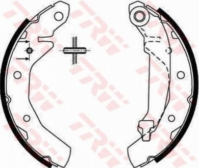 GS8645 TRW Колодка гальм. барабан. DAEWOO MATIZ, задн. (вир-во TRW)
