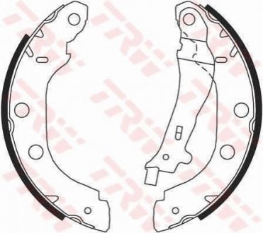 GS8655 TRW Колодки тормозные задние барабан.Renault Kangoo (97-)(D=228) (GS8655) TRW