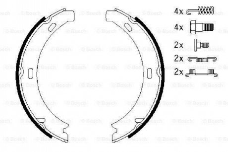 0 986 487 584 BOSCH Гальмівні колодки барабані