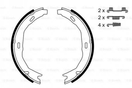 0 986 487 723 BOSCH Колодки тормозные