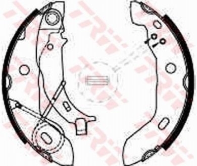 GS8627 TRW Колодки тормозные барабанные