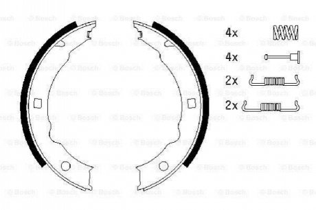 0 986 487 579 BOSCH Колодки тормозные