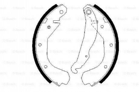 0 986 487 199 BOSCH Колодки тормозные