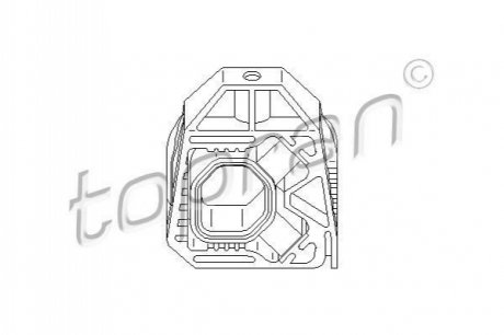 112 410 TOPRAN / HANS PRIES Кронштейн радіатора гумовий верхній