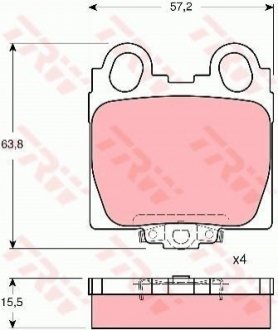 GDB3233 TRW Гальмівні колодки, дискові