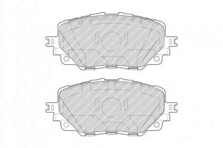 FDB4873 FERODO Колодки гальмівні дискові (комплект 4 шт)