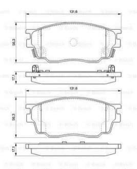 0 986 494 078 BOSCH Гальмівні колодки, дискові