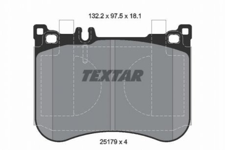 2517901 TEXTAR Гальмівні колодки дискові