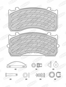 BCV29183TK BERAL Гальмівні колодки, дискові