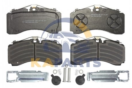 3 057 0006 00 SAF Комплект тормозных накладок, Haldex 22,5 145916174801 - Axle B9-22S01 Brake SBS2220 K0