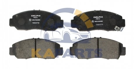 LP1704 Delphi Гальмівні колодки, дискові