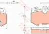 GDB808 TRW Тормозные колодки, дискові (фото 1)