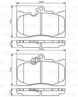 0 986 494 252 BOSCH Колодки тормозные