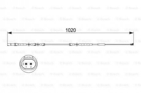 1 987 473 510 BOSCH Датчик зносу,гальм.колодки