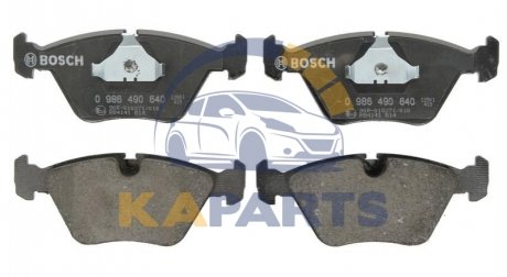 0 986 490 640 BOSCH Гальмівні колодки дискові