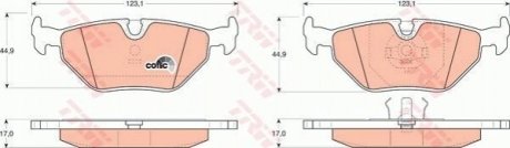 GDB917 TRW Гальмівні колодки, дискові