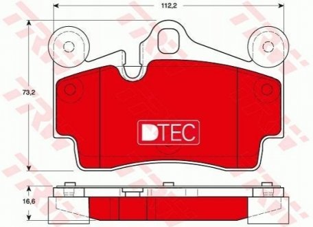 GDB1653DTE TRW Колодки тормозные