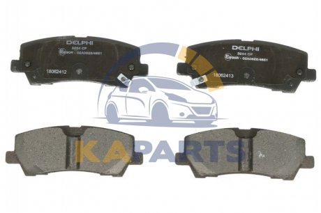 LP3254 Delphi Гальмівні колодки, дискові