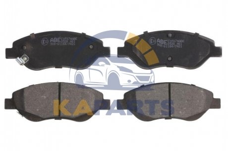 C1F074ABE ABE Тормозные колодки, дискові