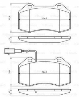 0 986 494 228 BOSCH Гальмівні колодки дискові