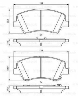 0 986 494 712 BOSCH Колодки тормозные