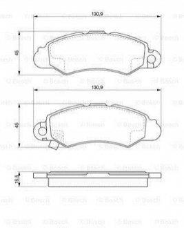 0 986 424 804 BOSCH Гальмівні колодки, дискові