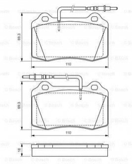 0 986 424 658 BOSCH Гальмівні колодки, дискові