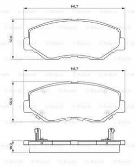 0 986 424 809 BOSCH Гальмівні колодки дискові