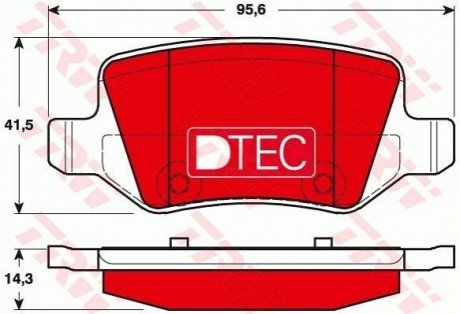 GDB1481DTE TRW Гальмівні колодки, дискові
