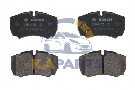 0 986 494 953 BOSCH Гальмівні колодки дискові