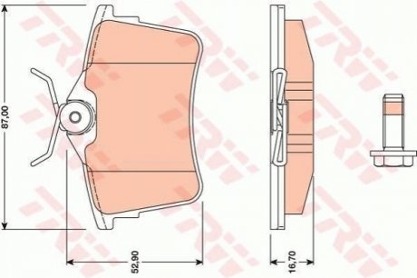 GDB1799 TRW Гальмівні колодки TRW