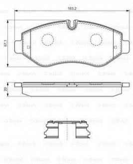 0 986 494 582 BOSCH Гальмівні колодки, дискові