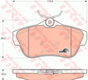 GDB1740 TRW Гальмівні колодки TRW