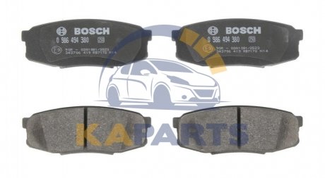 0 986 494 380 BOSCH Гальмівні колодки дискові